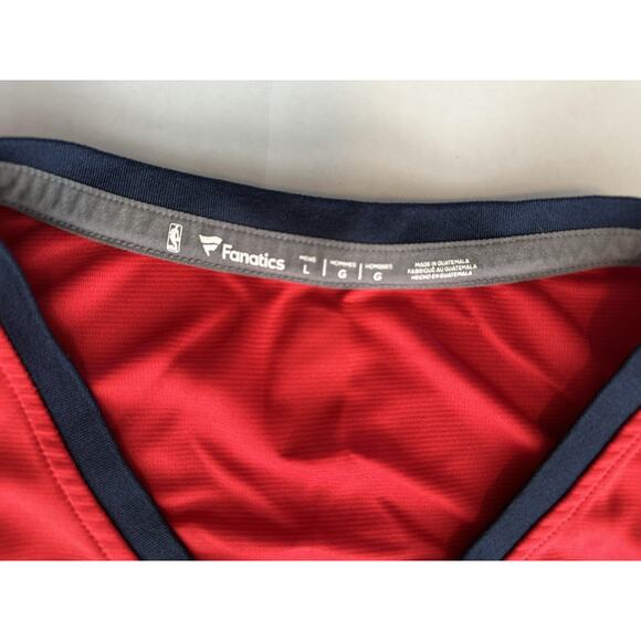 Fanatics Zion Williamson New Orleans Pelicans Large Basketball Jersey Red NBA - Picture 3 of 11